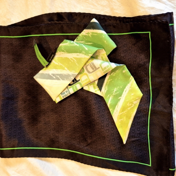 Black and Green Logo Scarves - Picture 5 of 5
